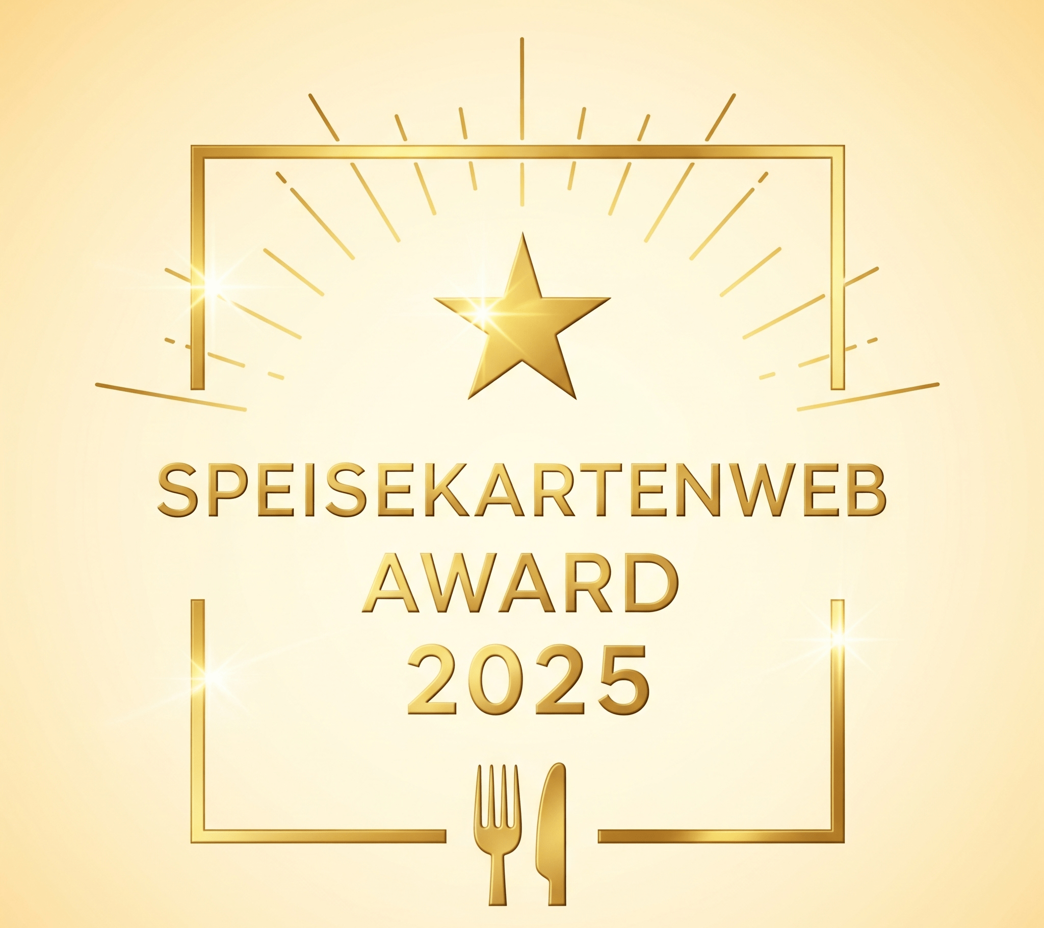 Vorschau des Speisekartenweb Award 2026 Siegels